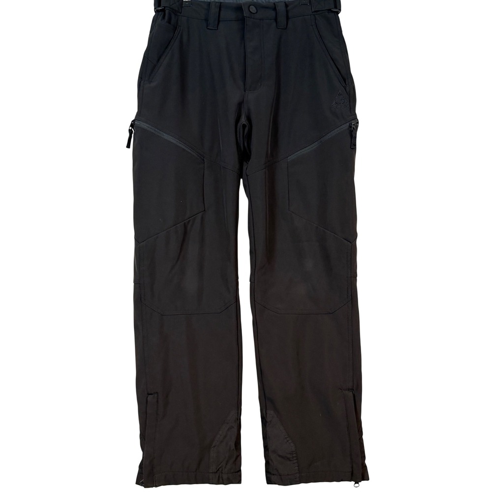 Gerry Mens Black Softshell Fleece Lined Hiking Pants Size Med. Gorpcore Outdoor‎